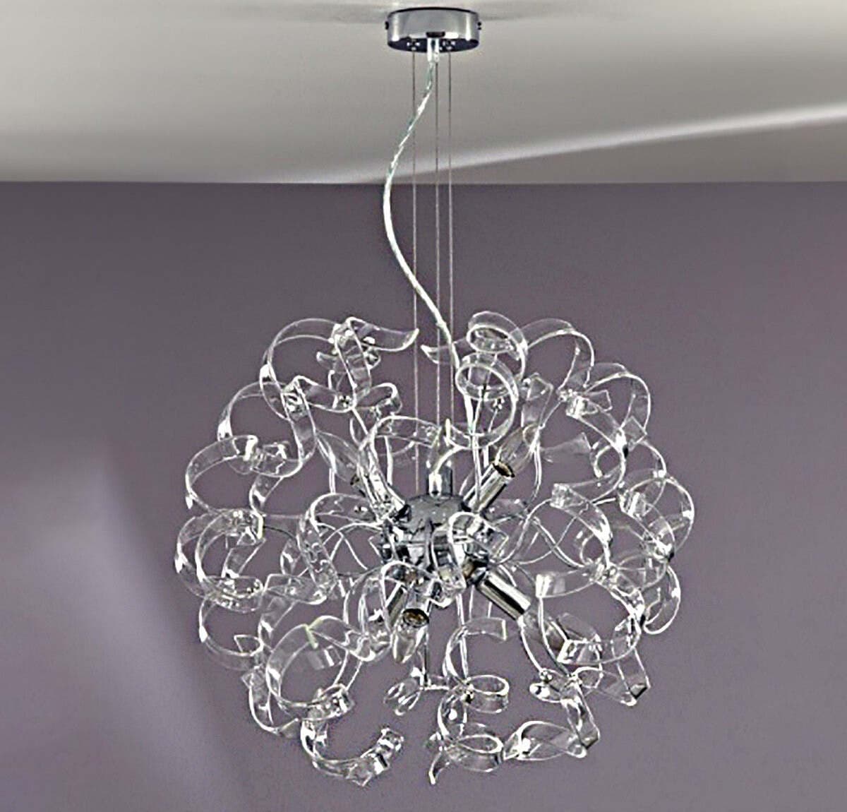 Lampadario-moderno-Padana-Lampadari-TRUDY-SM-E14-LED-vetro-sospensione