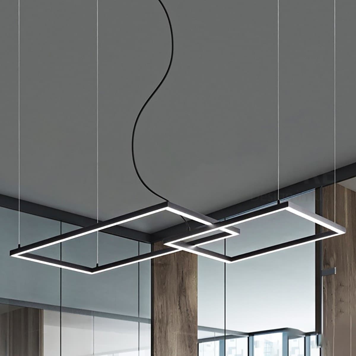 Lampadario-moderno-Perenz-CROSS-6593N-CT-LED-sospensione-bianco-nero