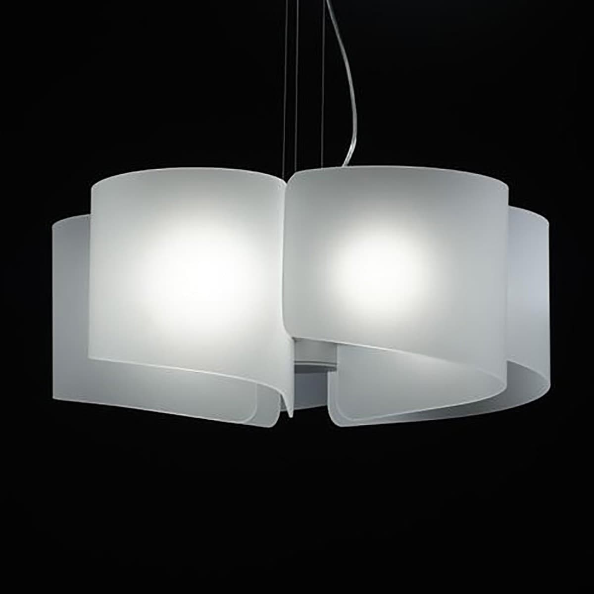 Lampadario-moderno-Selene-illuminazione-PAPIRO-0370-5-053-11L-E27-LED-vetro-sospensione