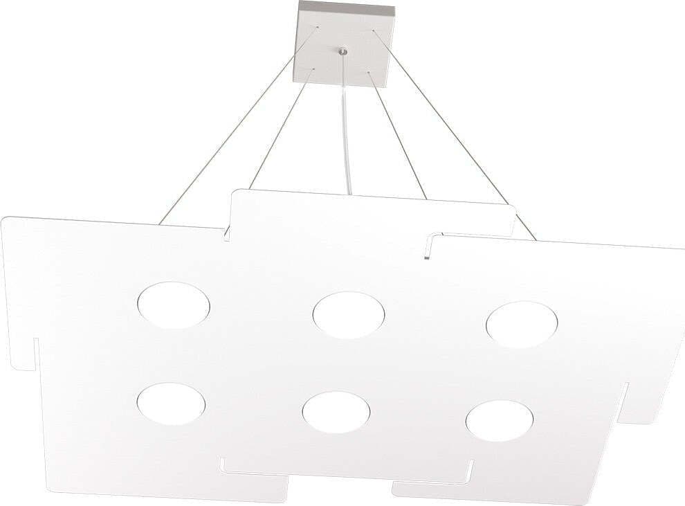 Lampadario-moderno-Top-Light-ECHO-1161-S6-GX53-LED-metallo-bianco-sospensione
