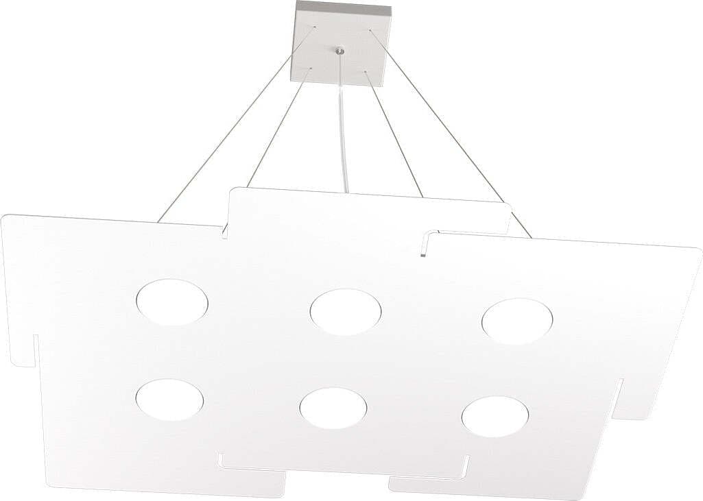 Lampadario-moderno-Top-Light-ECHO-1161-S6-GX53-LED-metallo-bianco-sospensione