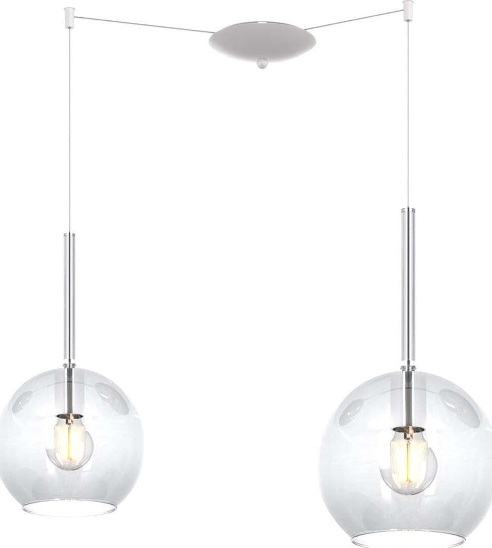 Lampadario-moderno-Top-Light-FUTURE-1155-BI-S2-SMIX-TR-E27-LED-vetro-pirex-soffiato-lampada-soffitto