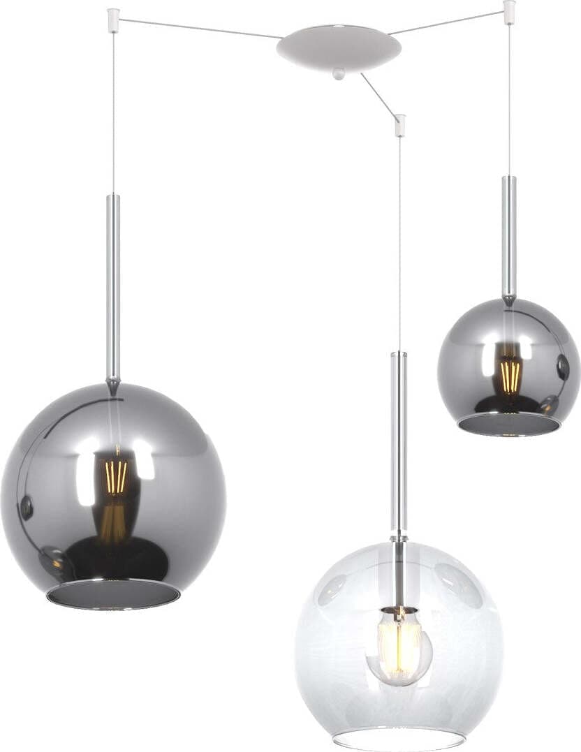 Lampadario-moderno-Top-Light-FUTURE-1155-BI-S3-SMIX-TC-E27-LED-vetro-pirex-soffiato-lampada-soffitto