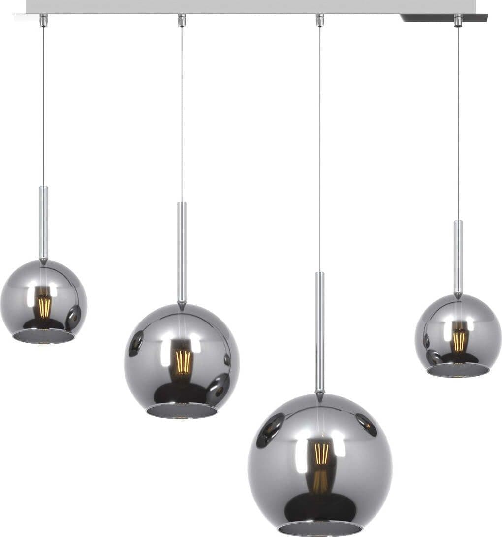 Lampadario-moderno-Top-Light-FUTURE-1155-CR-S4-RMIX-CR-E27-LED-vetro-pirex-soffiato-lampada-soffitto
