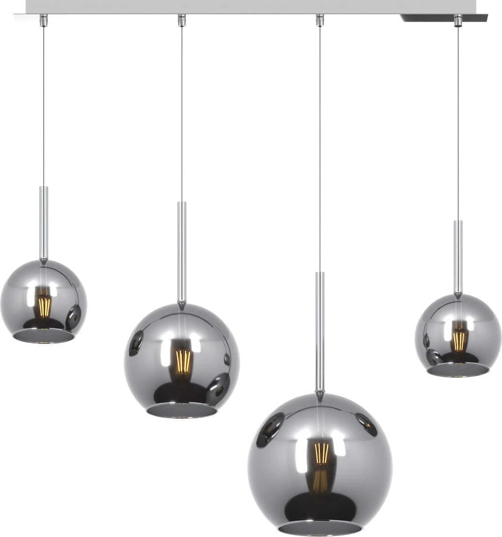 Lampadario-moderno-Top-Light-FUTURE-1155-CR-S4-RMIX-CR-E27-LED-vetro-pirex-soffiato-lampada-soffitto