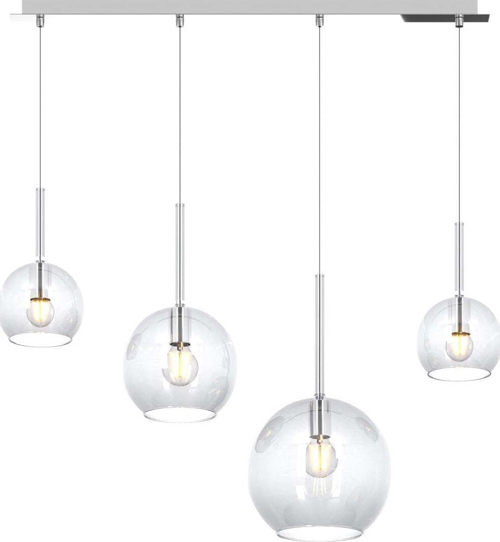 Lampadario-moderno-Top-Light-FUTURE-1155-CR-S4-RMIX-TR-E27-LED-vetro-pirex-soffiato-lampada-soffitto