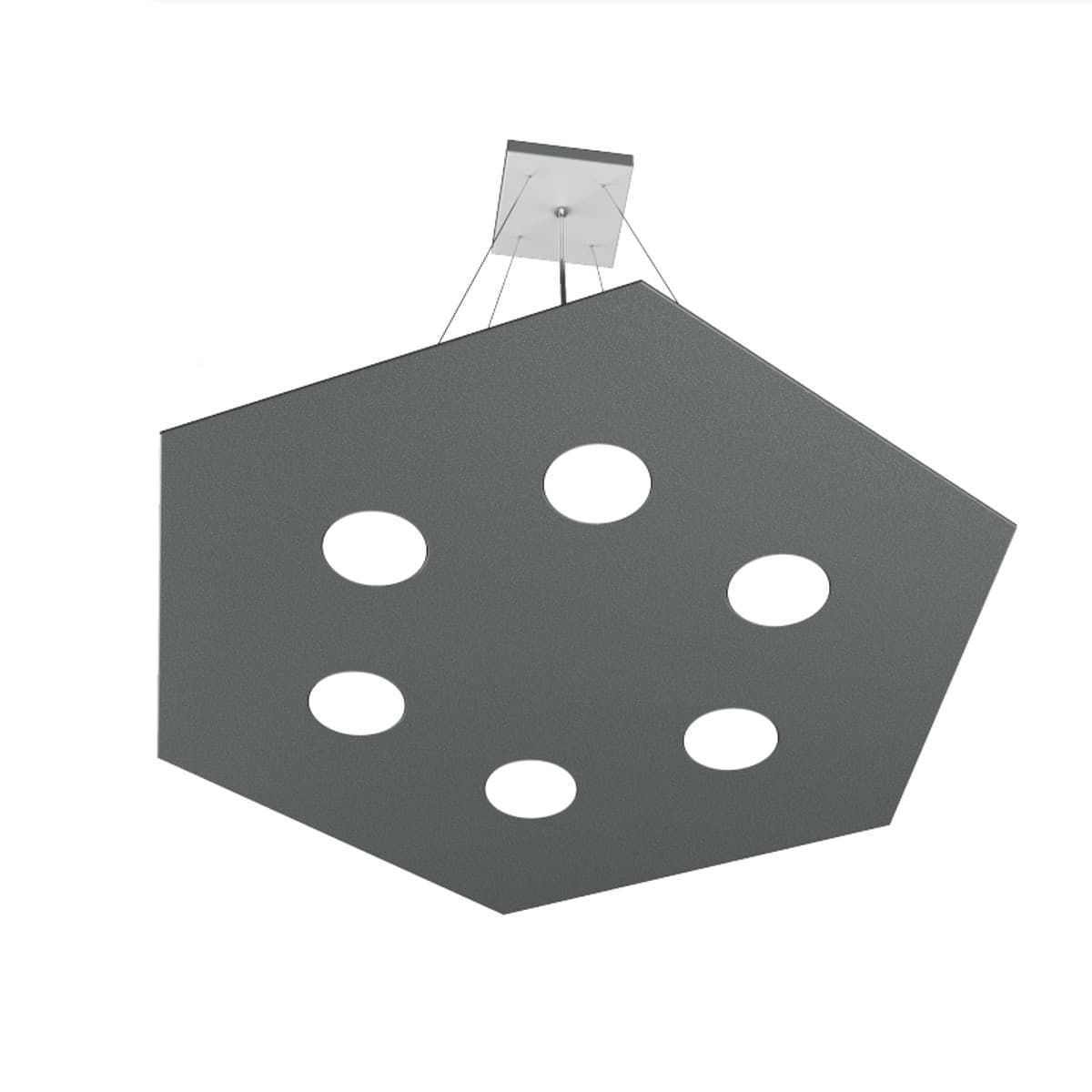 Lampadario-moderno-Top-Light-HEXAGON-1142-SG+1-GX53-LED-metallo-sospensione