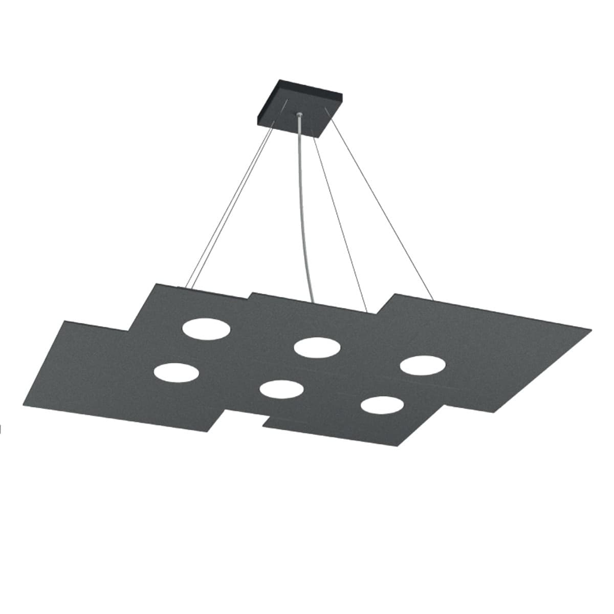 Lampadario-moderno-Top-Light-PLATE-1129-S6-R-Gx53-LED-metallo-monoemissione-sospensione