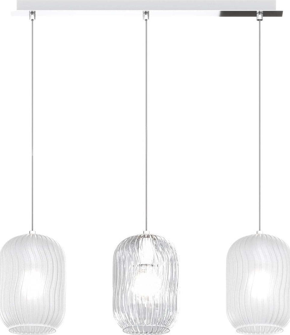 Lampadario-moderno-Top-Light-TENDER-1181-CR-S3-R-BT-E27-LED-vetro-sospensione