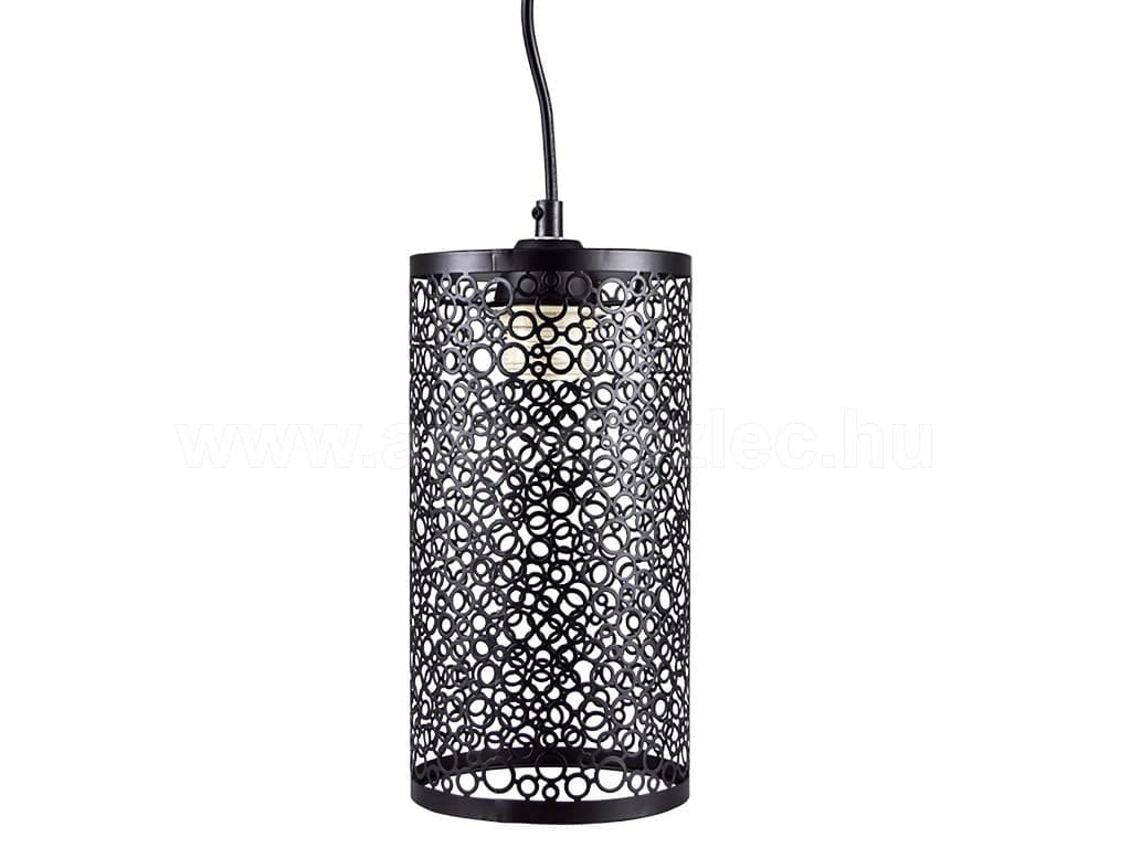 Lampadario-Pendente-A-Sospensione-In-Metallo-Nero-Matto-Stile-Elegante-Vt-7131