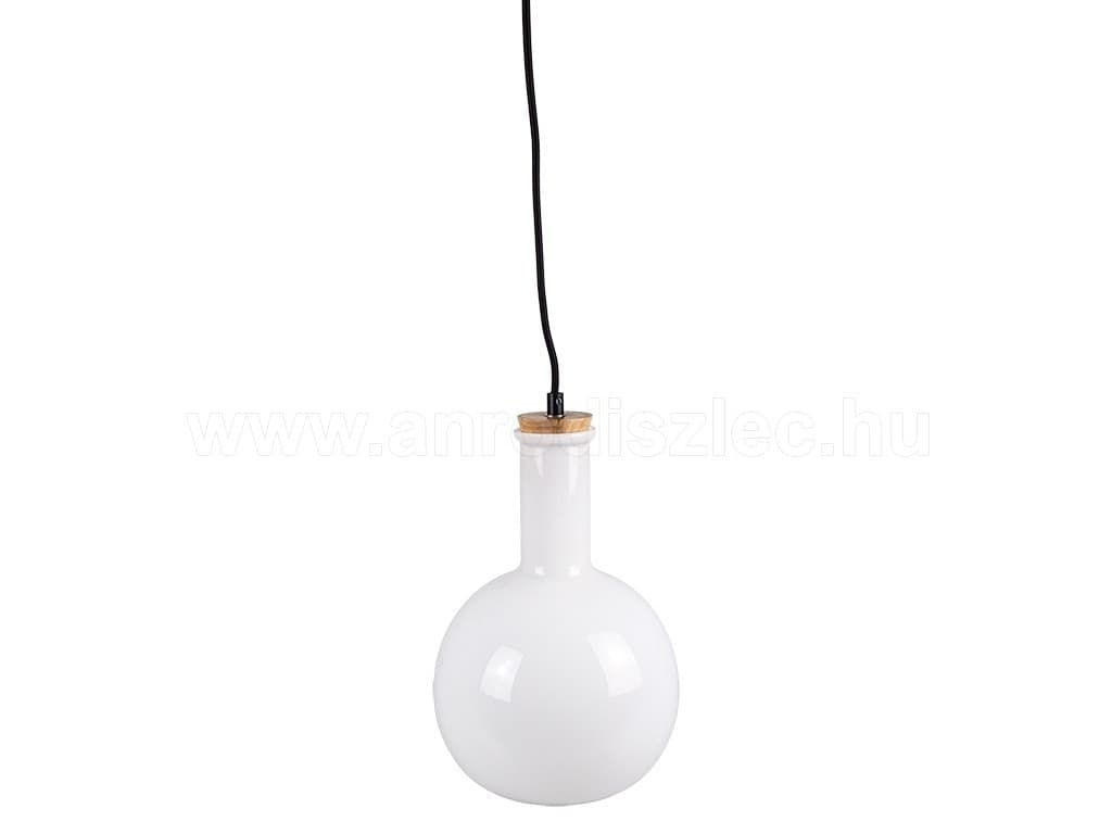 LAMPADARIO PENDENTE LAMPADA A SOSPENSIONE IN LEGNO E VETRO BIANCO CHIARO ROTONDO Trade Shop italia - Napoli, Commerciovirtuoso.it