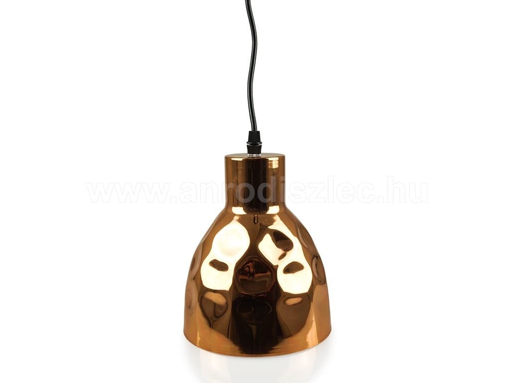Lampadario-Pendente-Lampada-A-Sospensione-In-Metallo-Cono-Oro-Rosa-Rame-Vt-8150