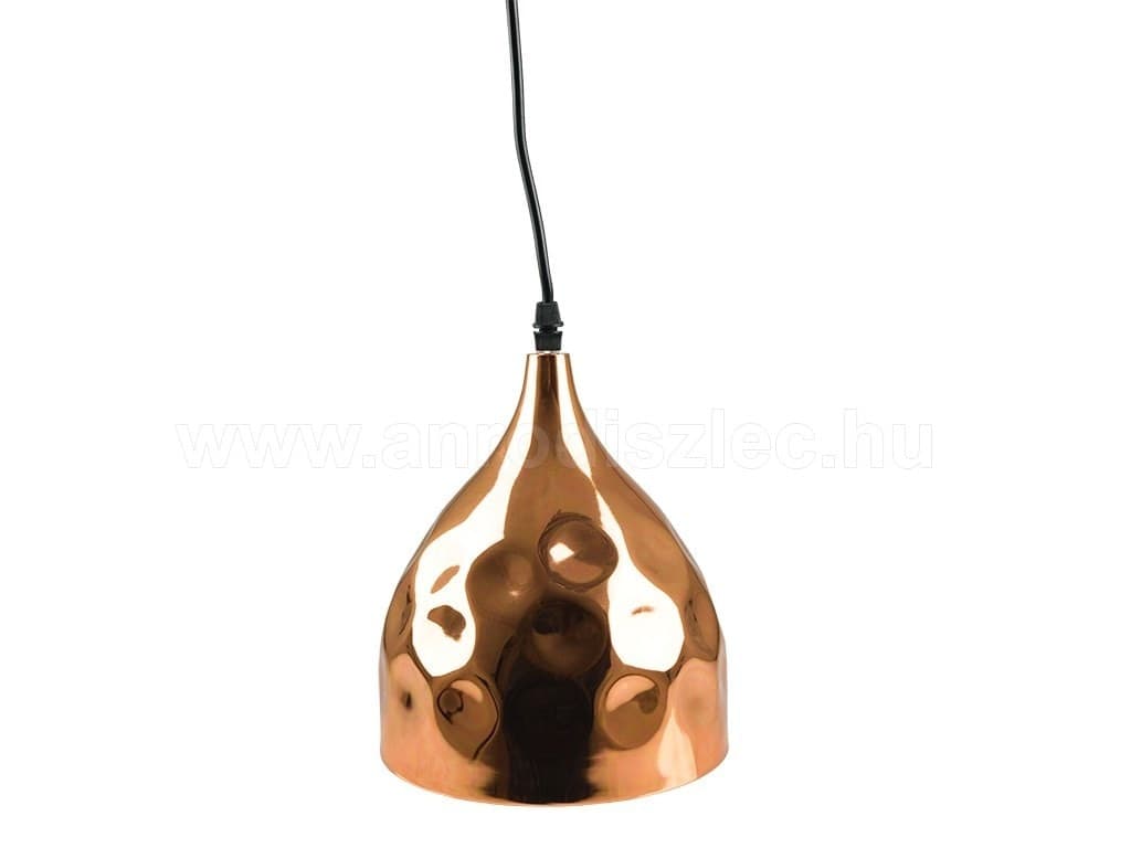 Lampadario-Pendente-Lampada-A-Sospensione-In-Metallo-Cono-Oro-Rosa-Rame-Vt-8170