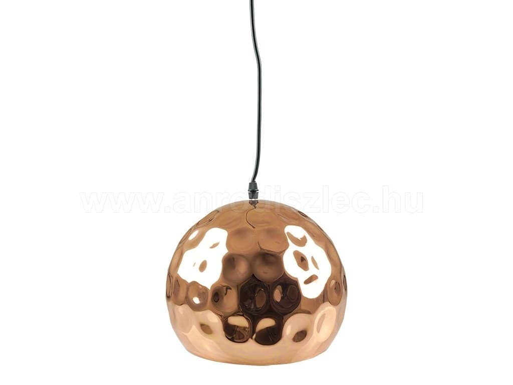 Lampadario-Pendente-Lampada-A-Sospensione-In-Metallo-Cono-Oro-Rosa-Rame-Vt-8250