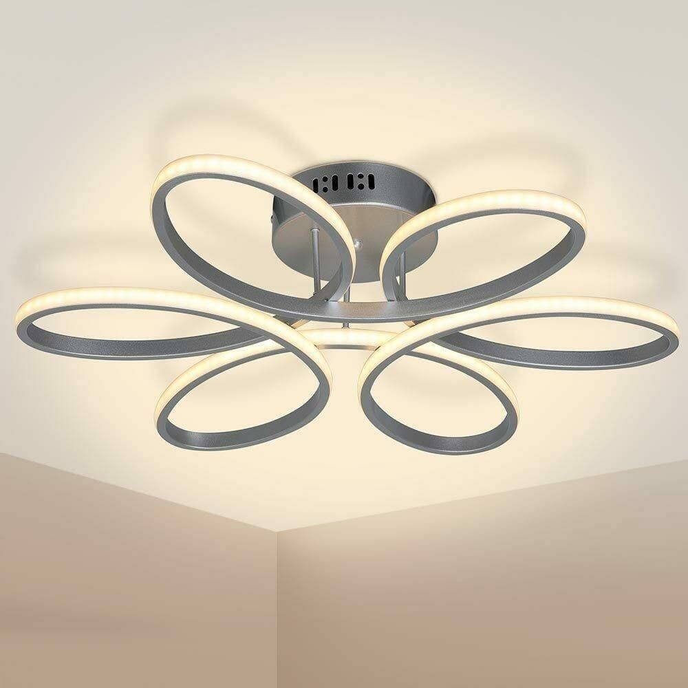 Lampadario Plafoniera 48w Luce Bianco Caldo 3000k 2580lm Design Fiore Moderno Casa, arredamento e bricolage > Illuminazione da interno > Lampadari Trade Shop italia - Napoli, Commerciovirtuoso.it