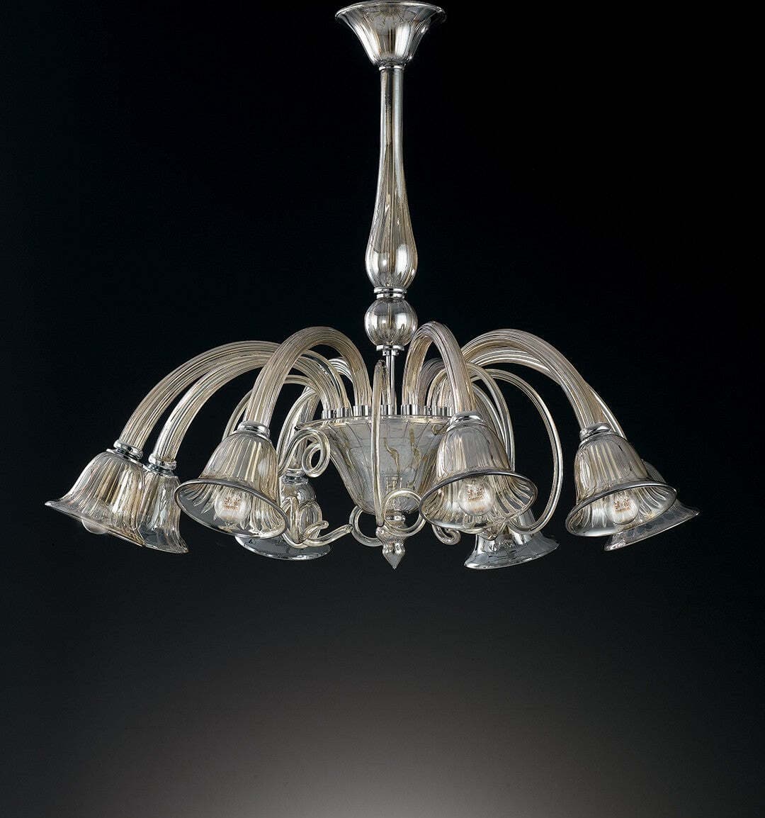 Lampadario Poseidon Champagne 8Xe14 93X73Cm Illuminazione/Illuminazione per interni/Lampadari lampade a sospensione e plafoniere/Lampadari Led Mall Home - Napoli, Commerciovirtuoso.it