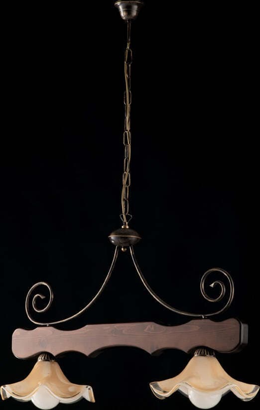 Lampadario-Rustico-Acacia-Bronzo-Noce-2-Luci-E27