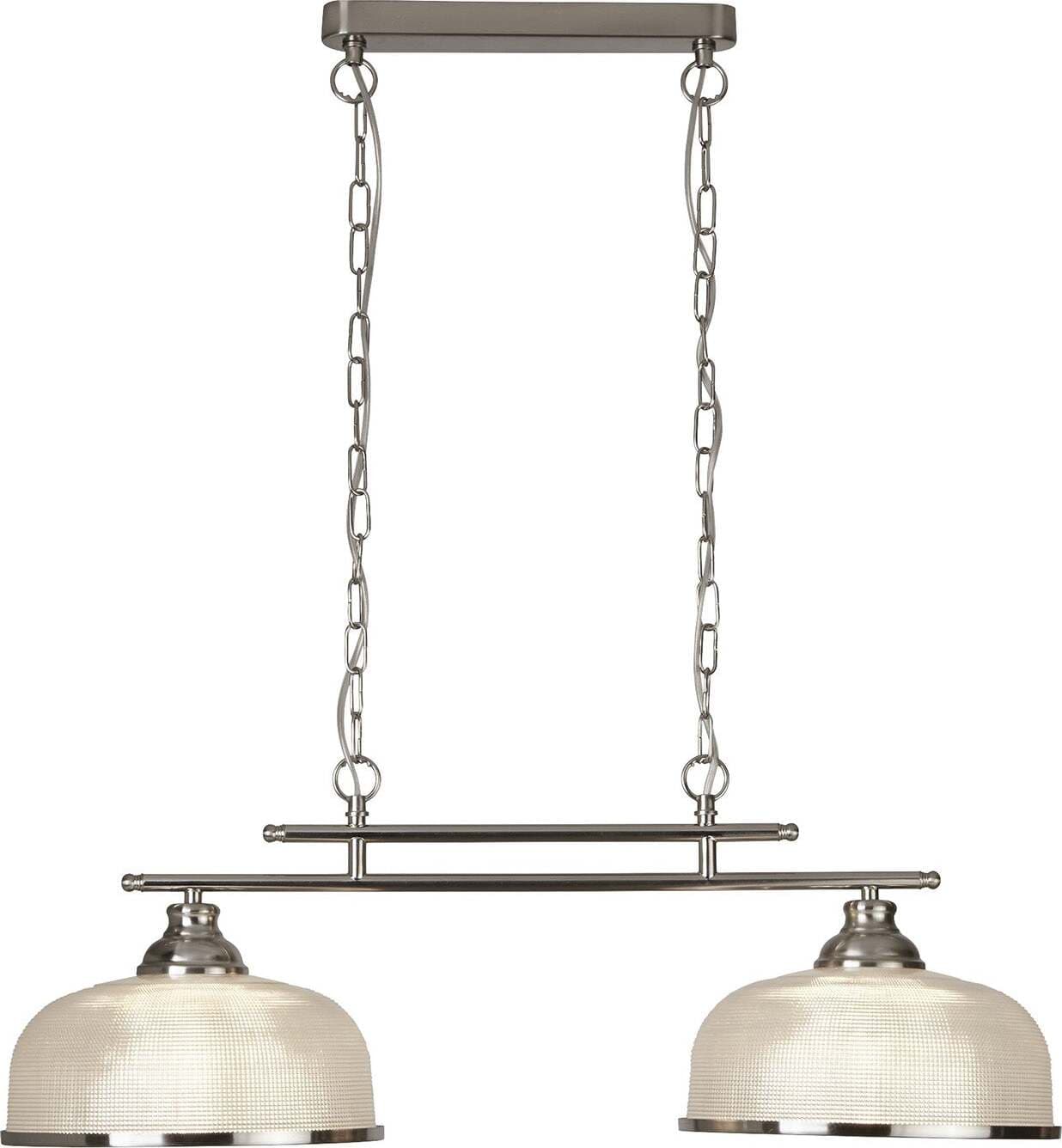Lampadario-Rustico-Country-Bistrot-Ii-Acciaio-Argento-Vetro-2-Luci-E27