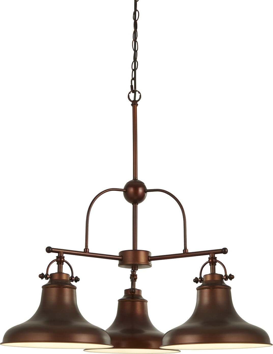 Lampadario-Rustico-Country-Dallas-Acciaio-Marrone-Bianco-3-Luci-E27