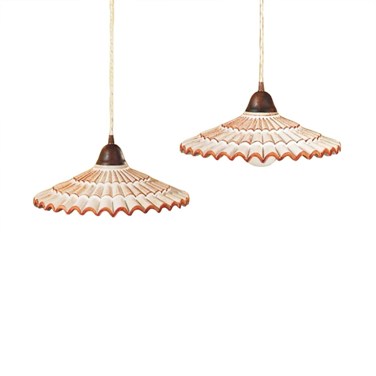 Lampadario-rustico-Due-P-illuminazione-VANIA-S2M-E27-LED-ceramica-sospensione