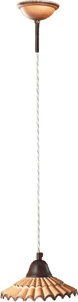 Lampadario-rustico-Due-P-illuminazione-VANIA-SP-E27-LED-ceramica-sospensione