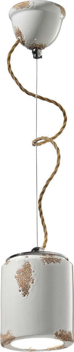 Lampadario-rustico-Ferroluce-Retrò-VINTAGE-C984-E27-LED-ceramica-sospensione