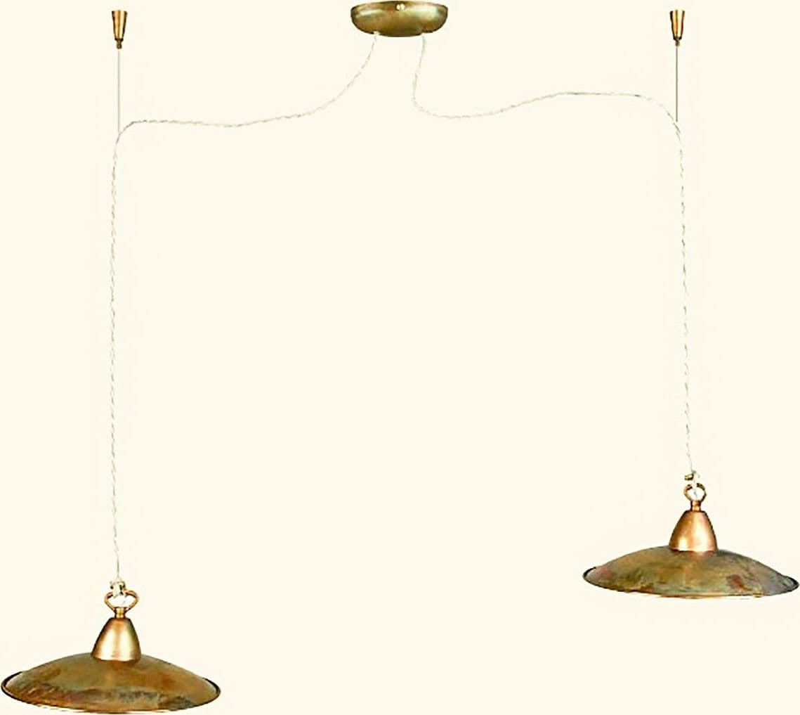 Lampadario-rustico-Lampadari-Bartalini-ELISOP-C2-25-E27-LED-ottone-sospensione