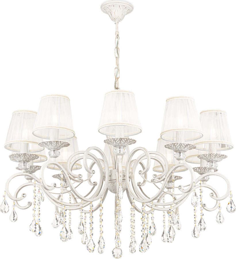 Lampadario-Shabby-Chic-Grace-Metallo-Bianco-10-Luci