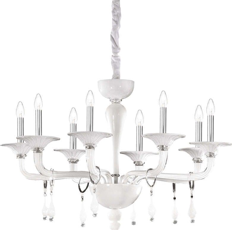 Lampadario-Shabby-Chic-Provenzale-Miramare-Vetro-Bianco-8-Luci-E14