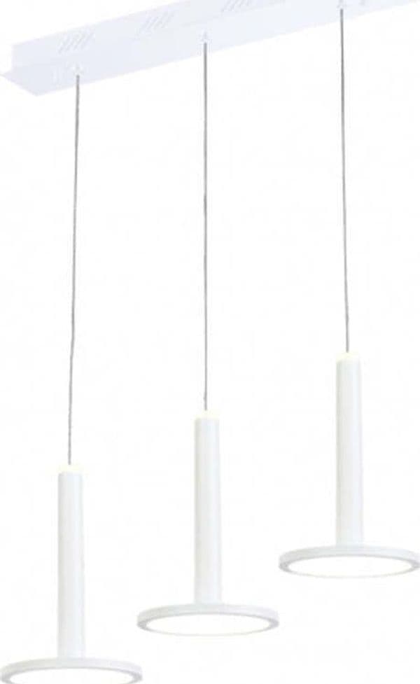 Lampadario-Sospensione-Mod-Tua-Metallo-Lgp-Bianco-3-Led-27W-Doppia-Emissione