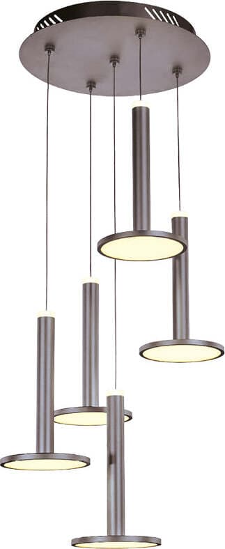 Lampadario-Sospensione-Moderno-Tua-Metallo-Lgp-Nichel-5-Led-45W-Doppia-Emissione
