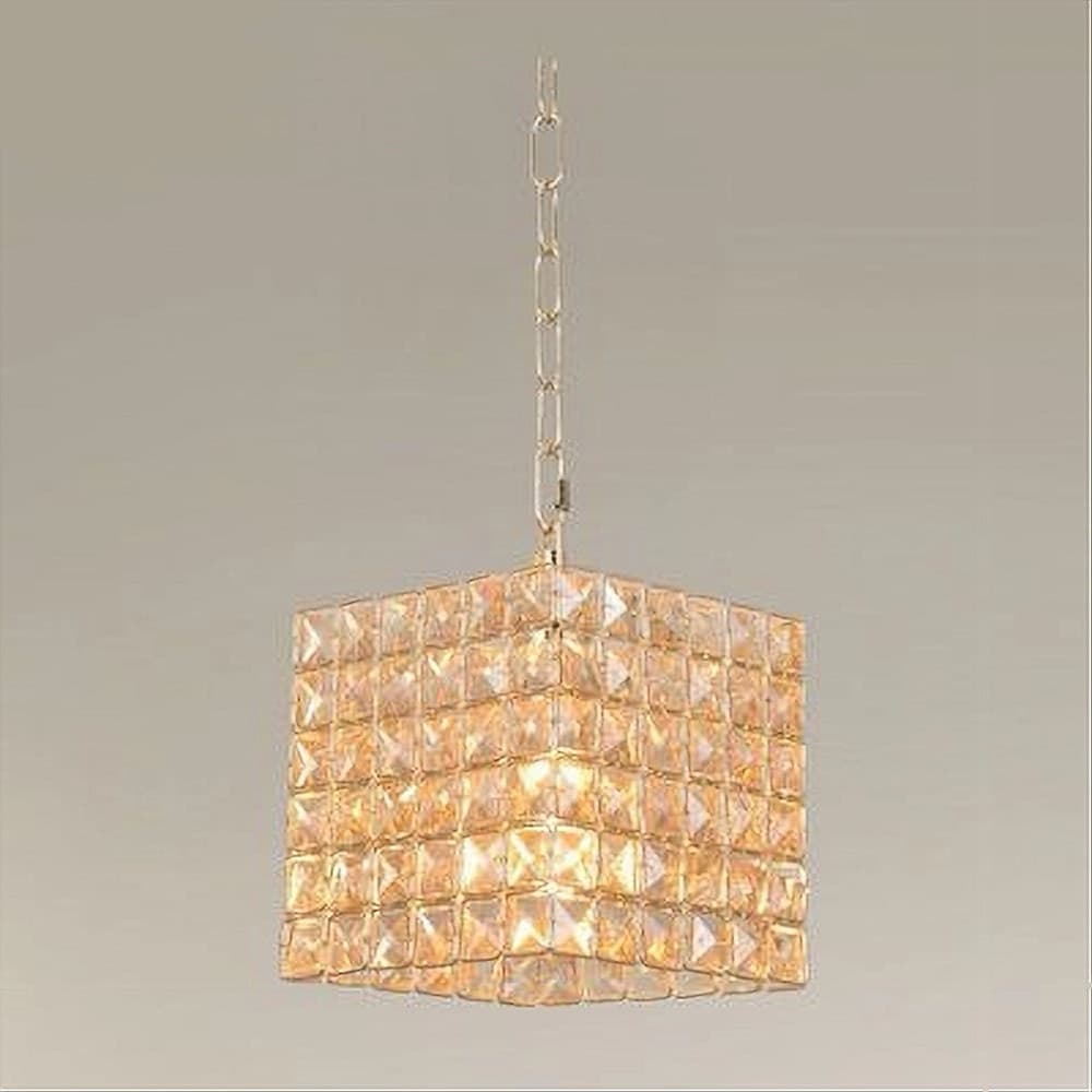 LAMPADARIO SOSPESO CUBO CRISTALLI LAMPADA LUCE ATTACCO E27 ORO QUADRATO 32309 in Lampade a sospensione Trade Shop italia - Napoli, commercioVirtuoso.it