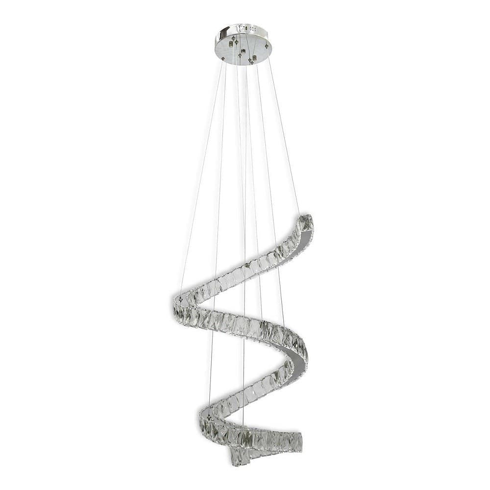 Lampadario Spirale Sospensione Regolabile Cristalli Base Specchio 32w 6500k B15 Casa, arredamento e bricolage > Illuminazione da interno > Lampadari Trade Shop italia - Napoli, Commerciovirtuoso.it