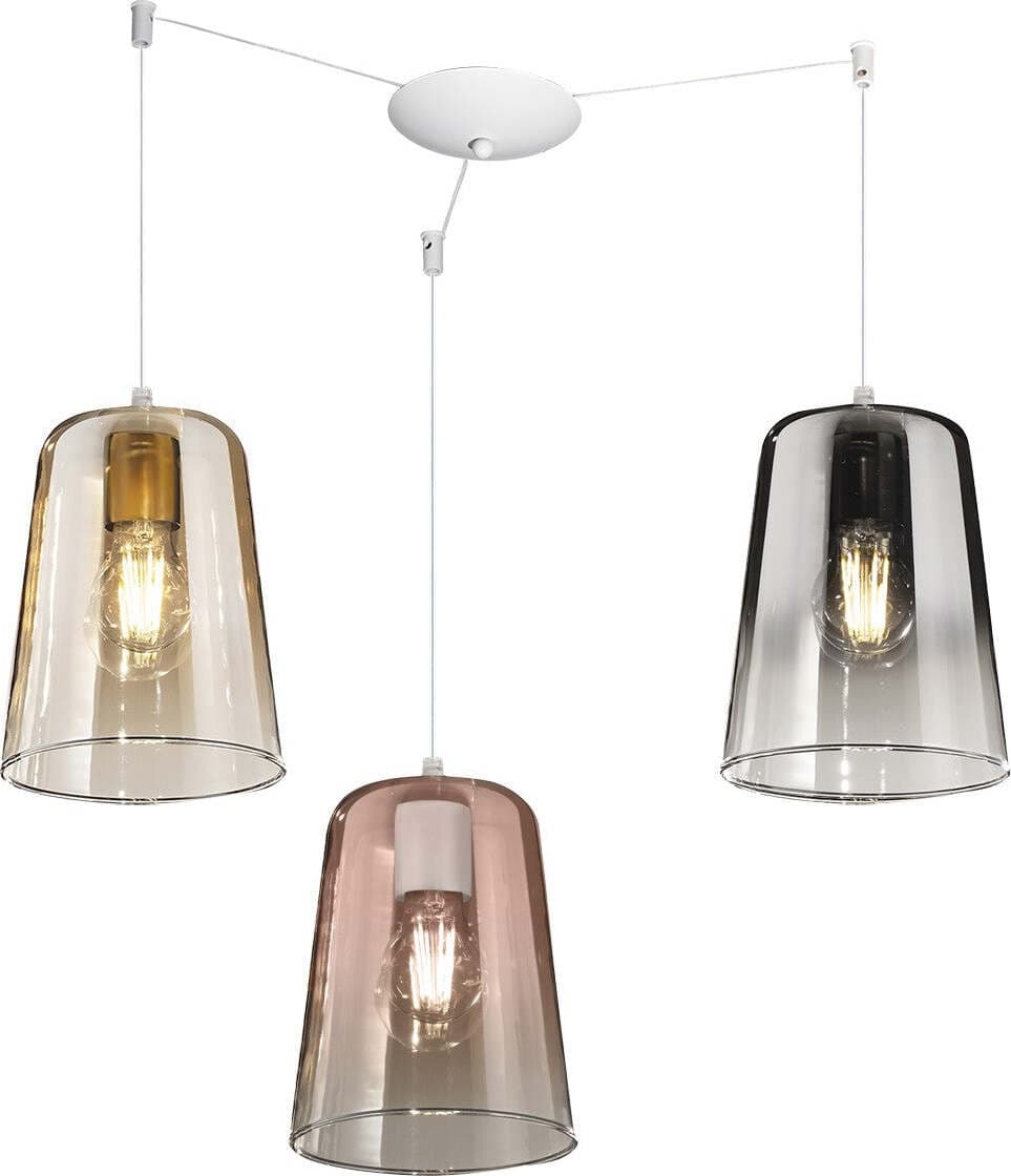 Lampadario-Top-Light-SHADED-1164BI-S3-S-MC-E27-LED-vetro-ambra-lampada-soffitto-moderna