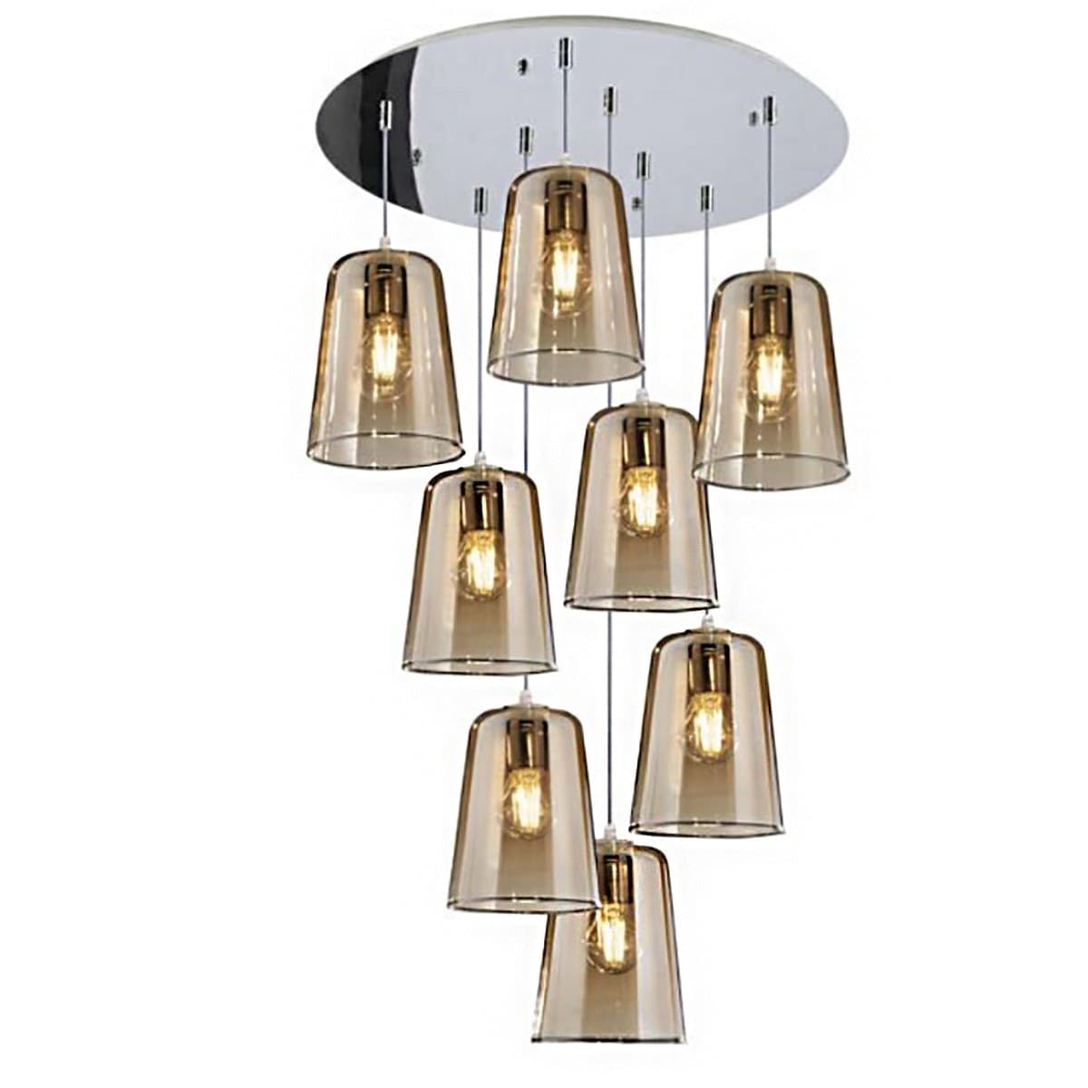 Lampadario-Top-Light-SHADED-1164CR-S8-T-E27-LED-vetro-colorato-moderna-lampada-soffitto