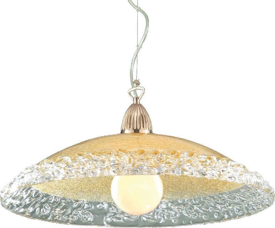 Lampadario-vetro-ambra-Padana-Lampadari-SALLY-288-SM-E27-LED-sospensione-lampada-soffitto-classica