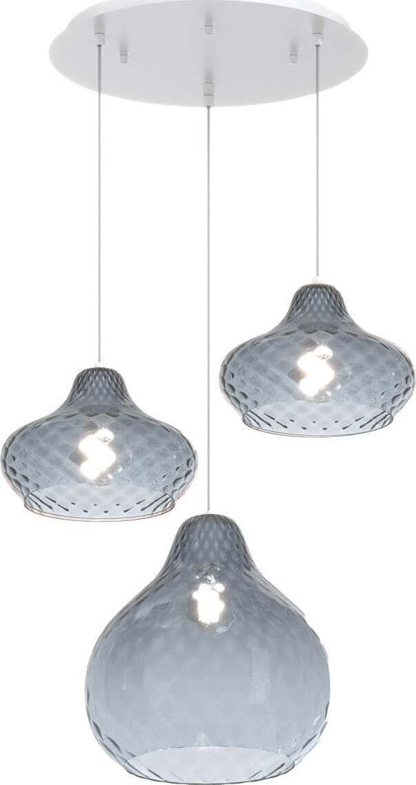 Lampadario-vetro-colorato-Top-Light-DRESS-1191-BI-S3-TMIX-ZA-E27-LED-lampada-soffitto-moderna