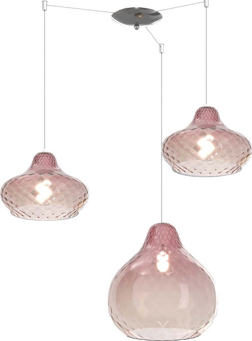 Lampadario-vetro-colorato-Top-Light-DRESS-1191-CR-S3-SMIX-RU-E27-LED-lampada-soffitto-moderna