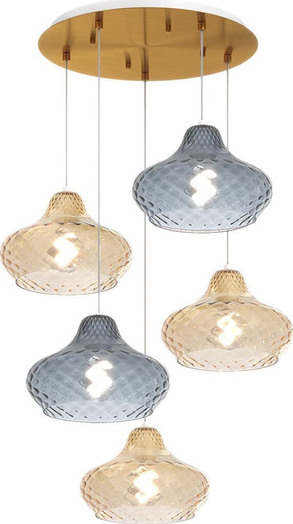 Lampadario-vetro-colorato-Top-Light-DRESS-1191-OS-S5-TP-AMBRA-ZAFFIRO-E27-LED-lampada-soffitto-moderna-classica