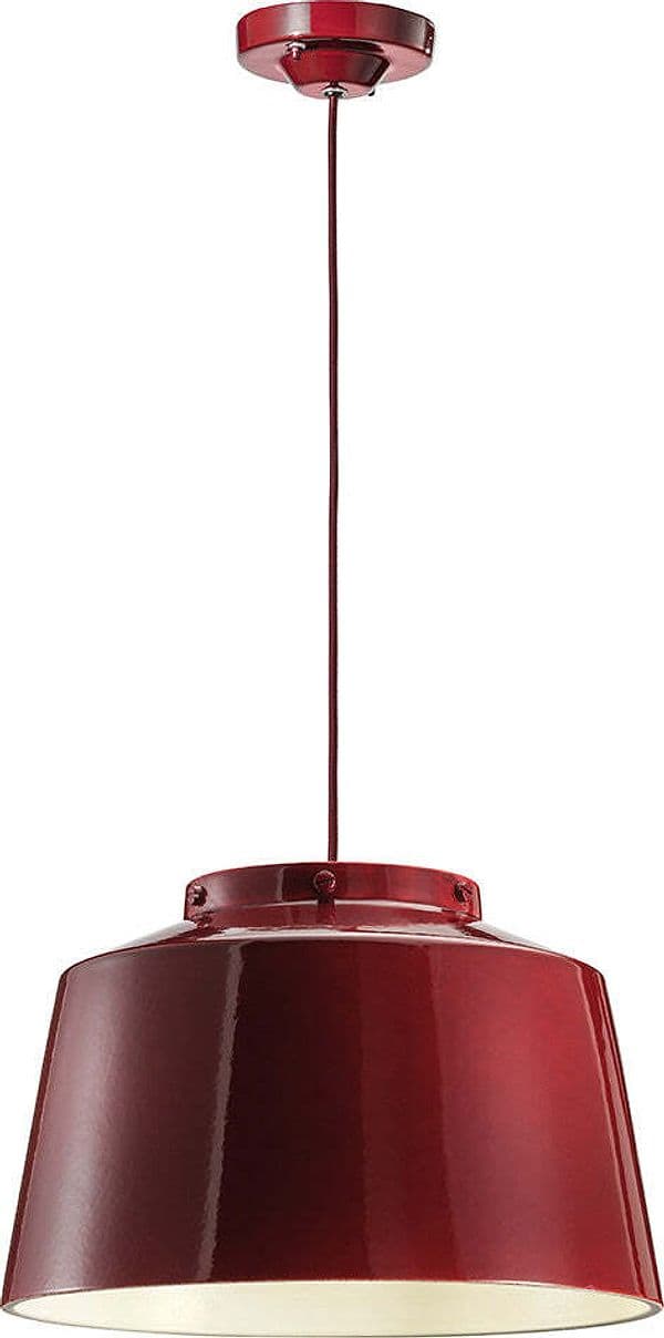 Lampadario-Vintage-50'S-Ferro-E-Ceramica-1-Luce-E27-40Cm