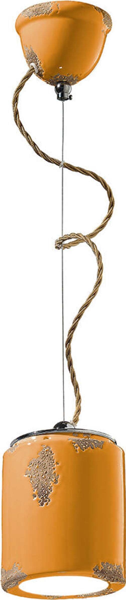 Lampadario-Vintage-Ceramica-Gialla-1-Luce-E27