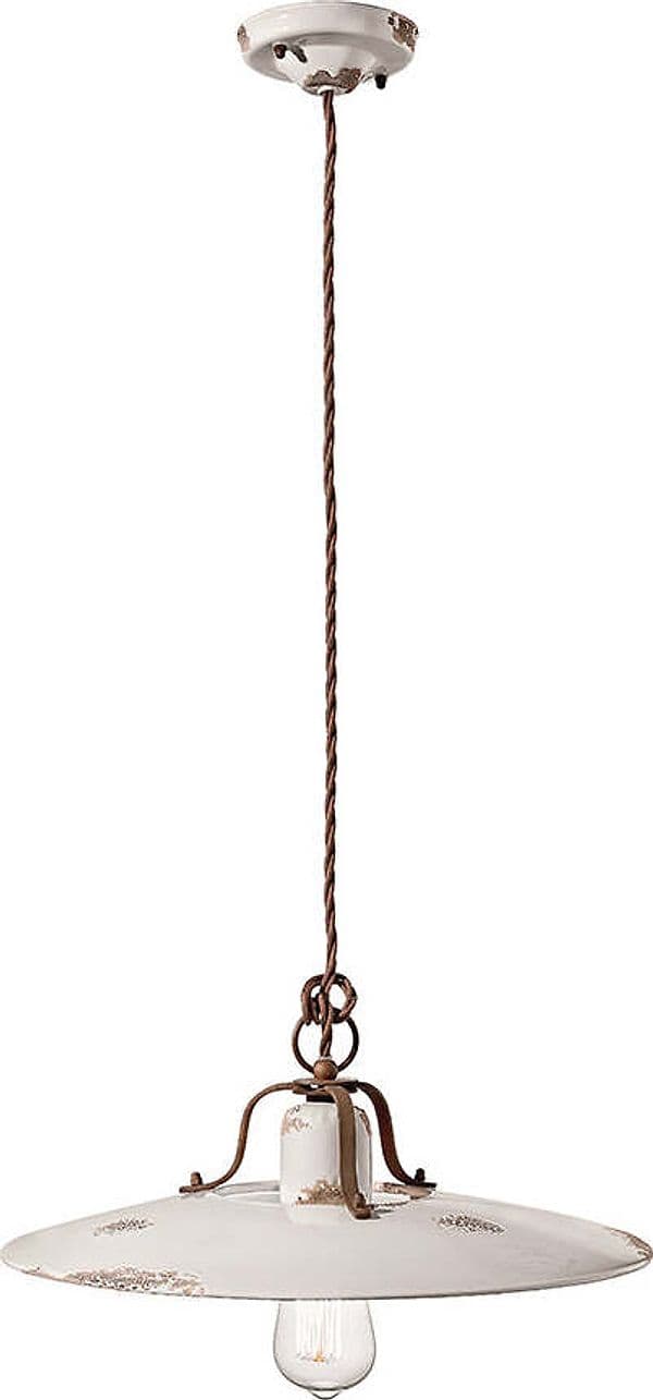 Lampadario-Vintage-Country-Ferro-E-Ceramica-Bianco-1-Luce-E27