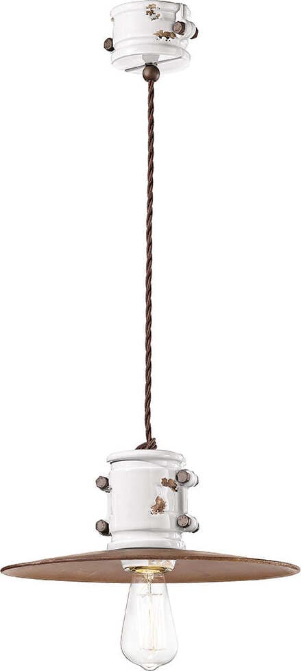 Lampadario-Vintage-Urban-Ferro-E-Ceramica-Bianco-1-Luce-E27-40Cm