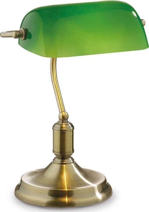 Lampade-Da-Scrivania---Ufficio-Classico-Lawyer-Metallo-Ottone-Brunito-1-Luce-E27