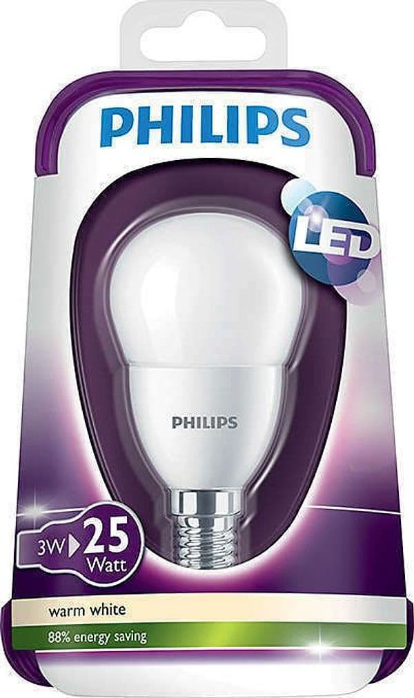 LAMPADINA-A-LED-SFERICA-3-W-(25-W),-E14-PHILIPS