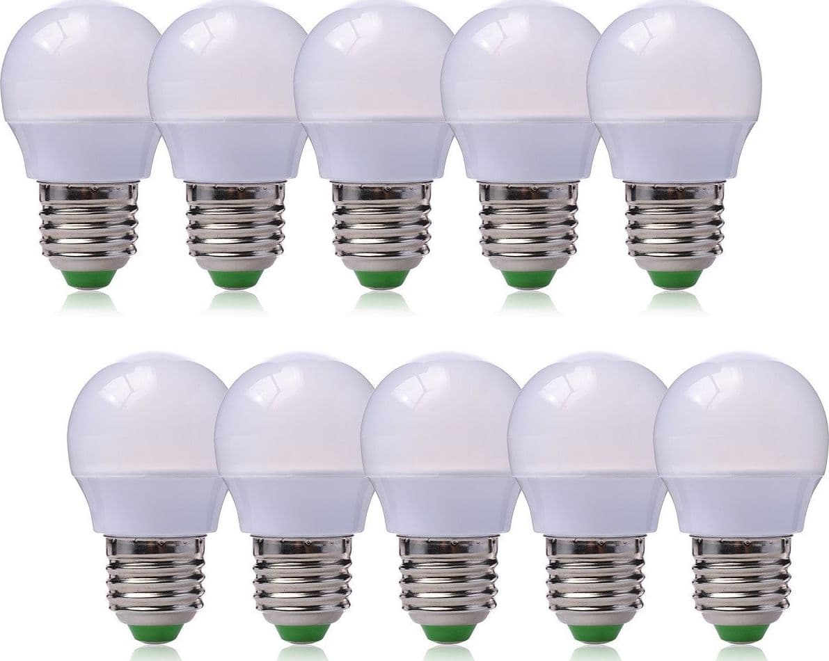 10X E27 3W LED lampada led globo lampadina con copertura in vetro bianco caldo Illuminazione/Lampadine/Lampadine a LED Trade Shop italia - Napoli, Commerciovirtuoso.it