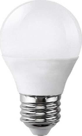 LAMPADINA LED 6 W SFERA E27 LUCE FREDDA 6500K CALDA 3000K NATURALE 4000K G45-04