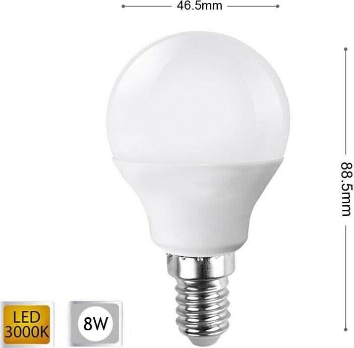 Lampadina-Led-8-W-Lampadine-A-Sfera-Luce-Calda-E14-8w-E-14-G45-Universo