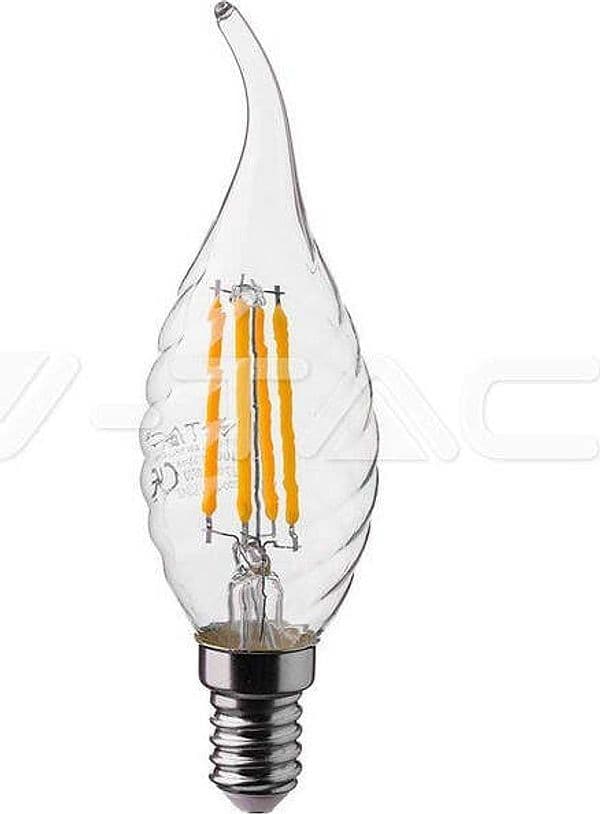 Lampadina LED DA 4W Filamento E14 Twist Candela Tail per lampadari portalampade Illuminazione/Lampadine/Lampadine a LED Zencoccostore - Formia, Commerciovirtuoso.it