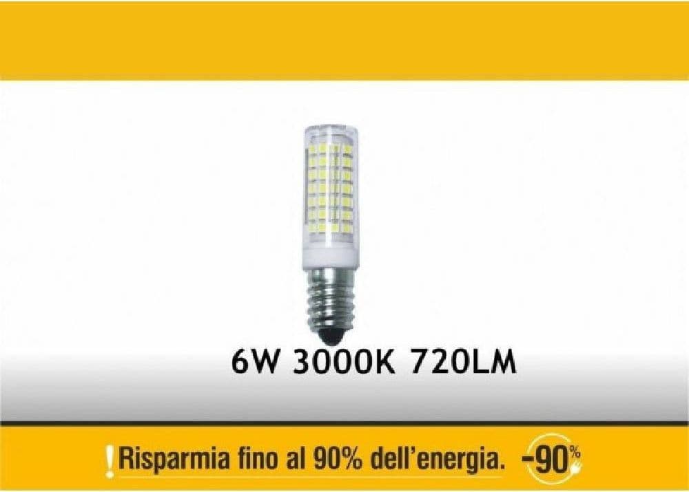Lampadina-Led-E14-6-Watt-Toni-Luce-Naturale-4000k-Calda-3000k-Fredda-6500k